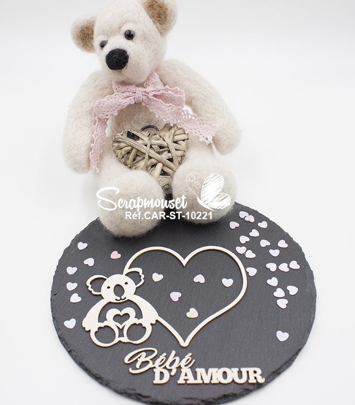Embellissement cadre Bébé d'Amour SCRAPMOUSET