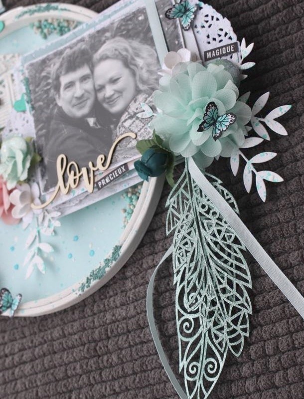 Embellissement plume décorative esprit boho SCRAPMOUSET