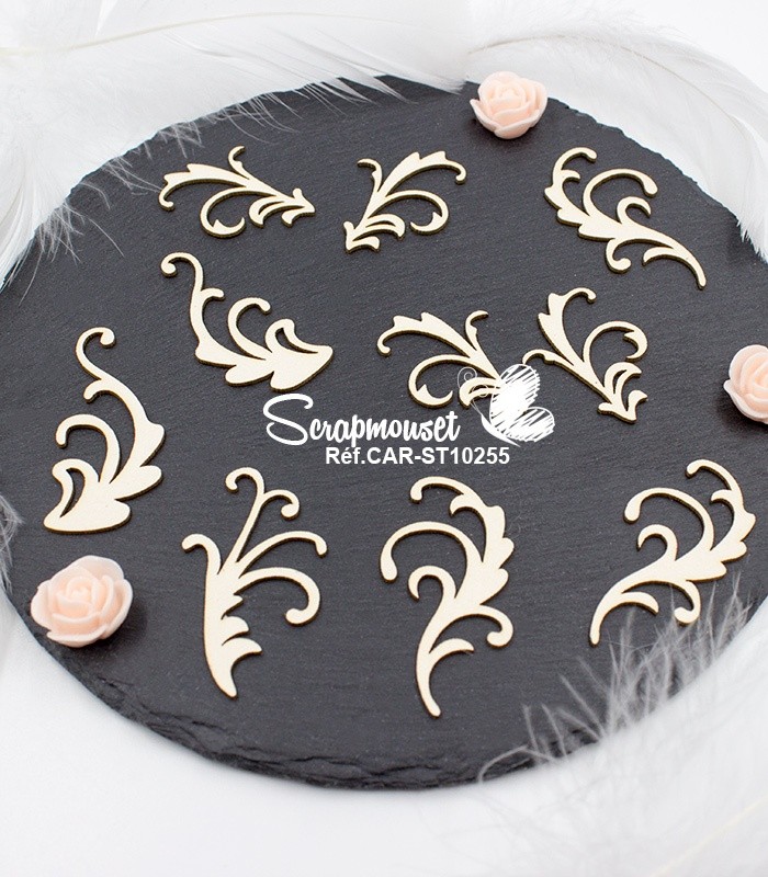 Embellissements Arabesques florales - SCRAPMOUSET