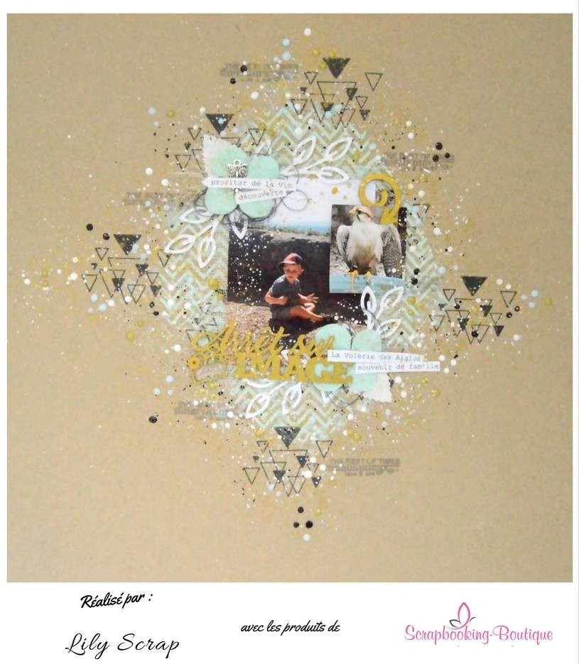 Mot Arrêt sur image en carton bois SCRAPMOUSET