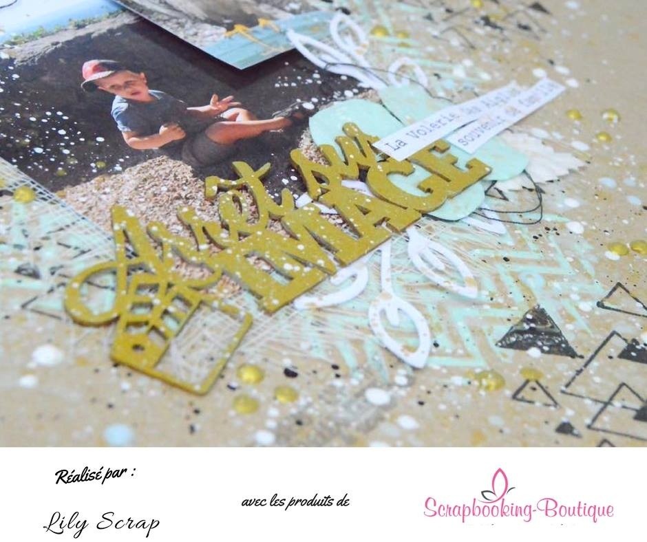 Mot Arrêt sur image en carton bois SCRAPMOUSET