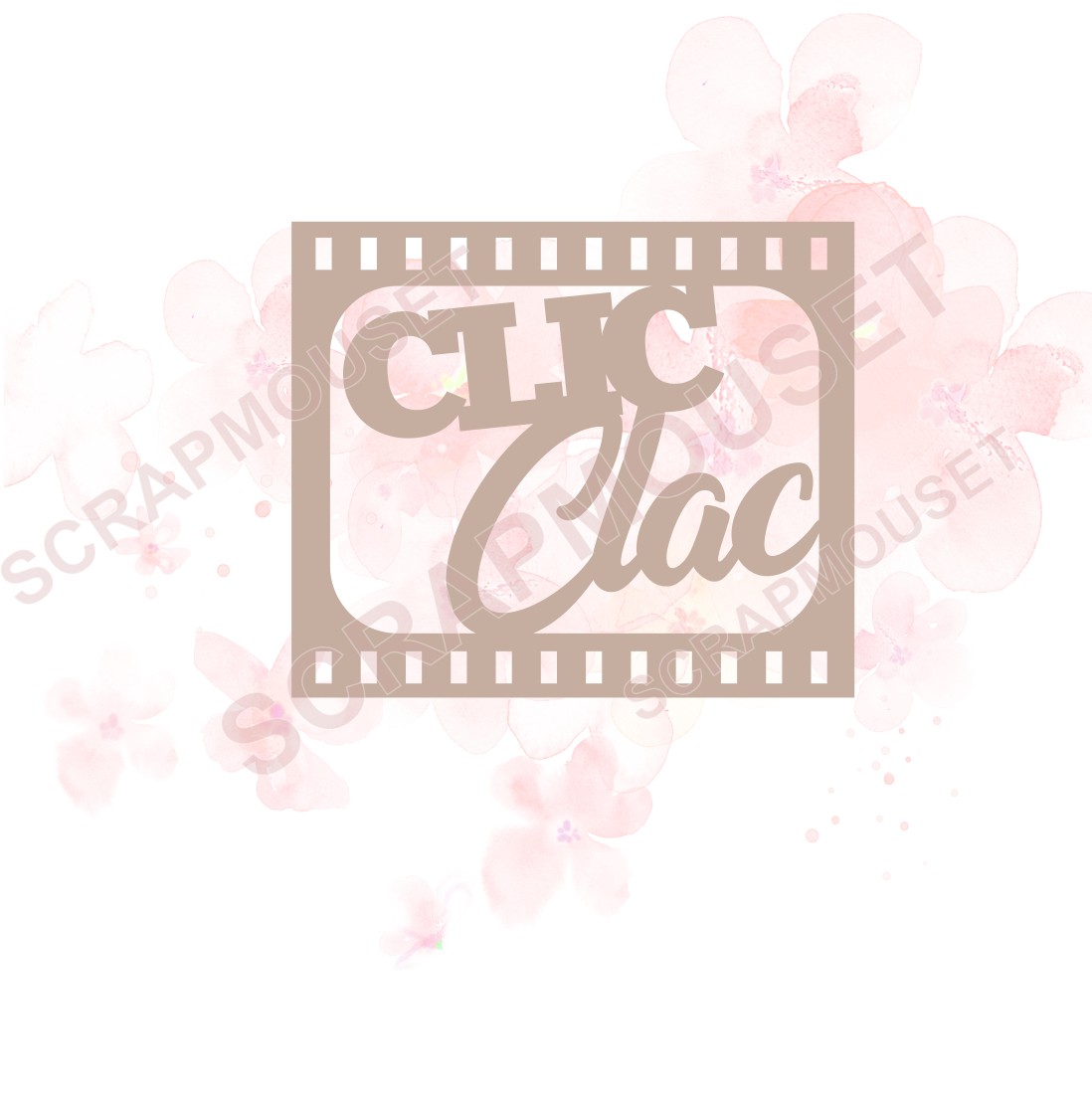Mot Clic Clac en carton bois SCRAPMOUSET