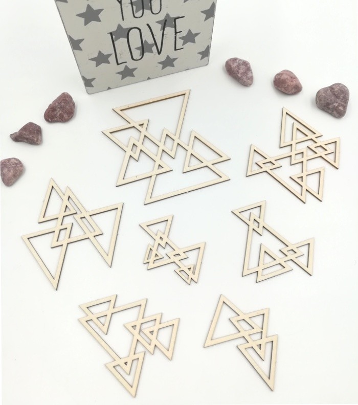Petits fonds triangles entrelacés SCRAPMOUSET