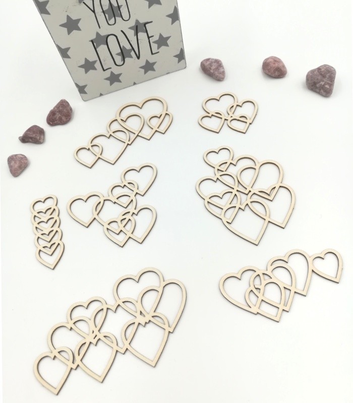 Petits fonds coeurs entrelacés SCRAPMOUSET