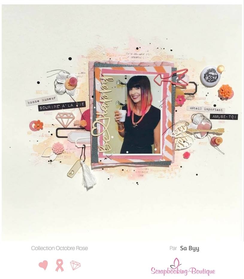 Mot Be Happy en carton bois SCRAPMOUSET