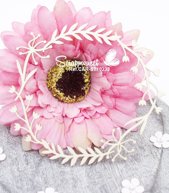 Chipboard Cadre Eglantine SCRAPMOUSET