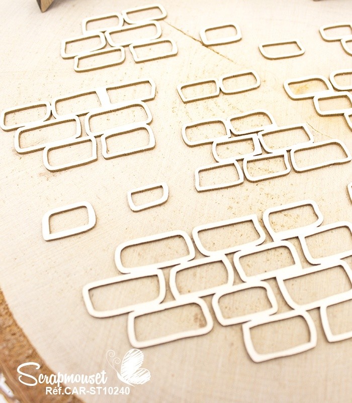 Chipboards Fonds décoratifs briques murales SCRAPMOUSET