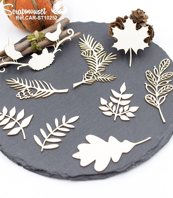 Chipboards Douceur automnale SCRAPMOUSET