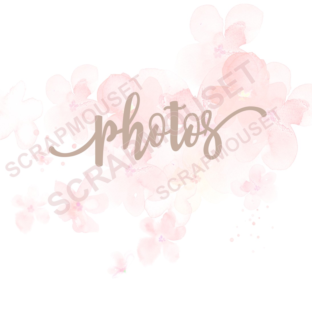 Mot Photos nouveau design en carton bois SCRAPMOUSET