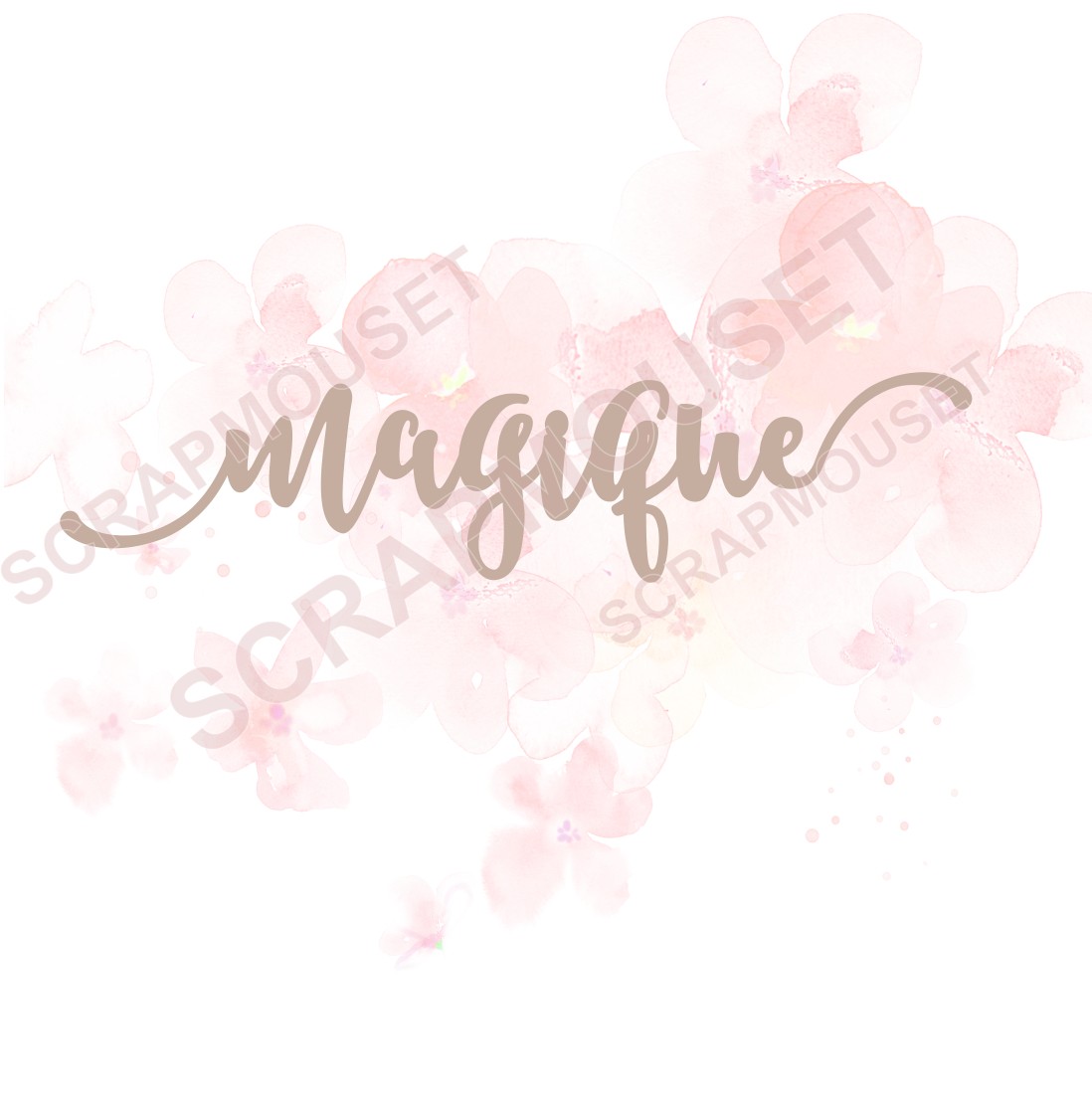 Mot Magique en carton bois SCRAPMOUSET