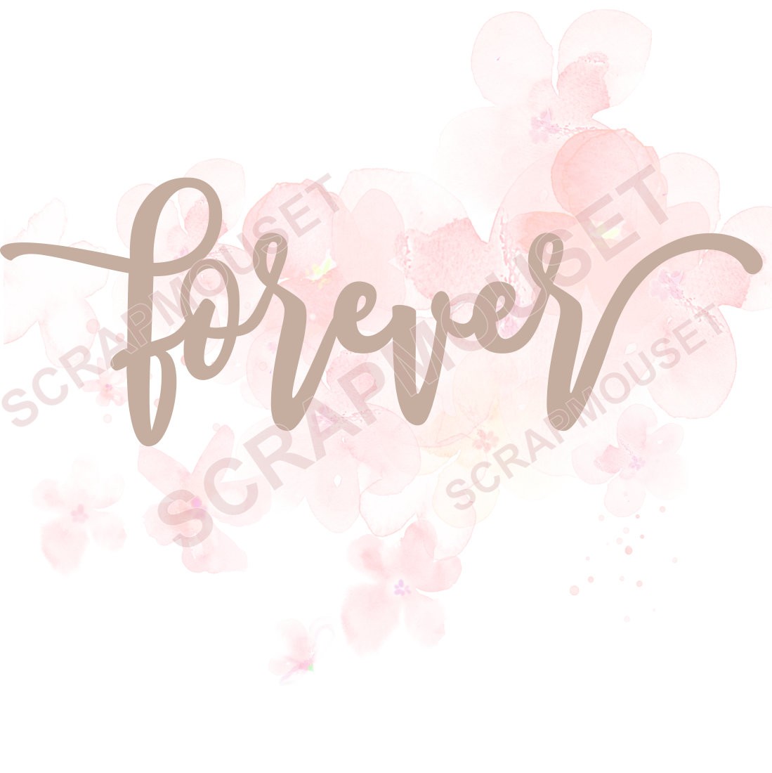 Mot forever en carton bois SCRAPMOUSET