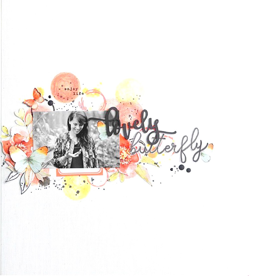 Mot lovely en Acrylique Noir 9,3 x 4,4 cm SCRAPMOUSET