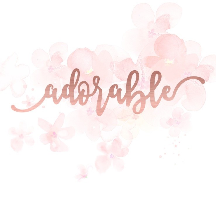 Mot adorable en Acrylique Rose Gold 13,5 x 3,3 cm  SCRAPMOUSET