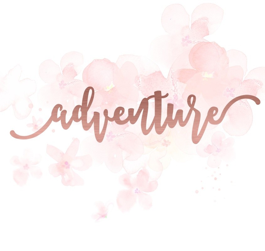 Mot adventure en Acrylique Rose Gold 14,2 x 3,3 cm  SCRAPMOUSET