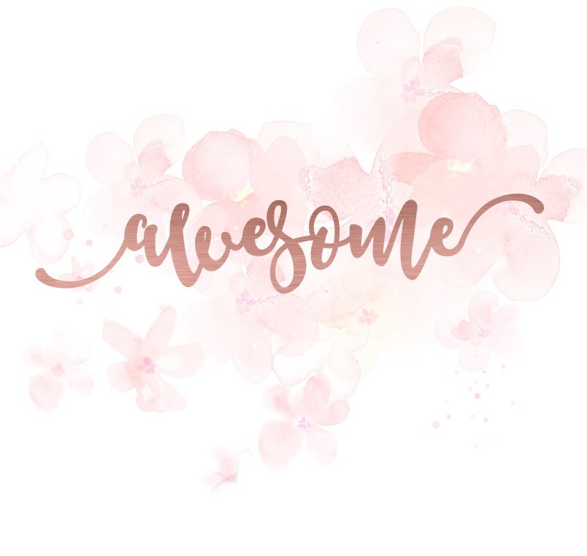 Mot awesome en Acrylique Rose Gold 13 x 2,6 cm  SCRAPMOUSET