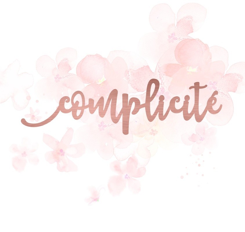 Mot complicité en Acrylique Rose Gold 12,3 x 3,4 cm  SCRAPMOUSET