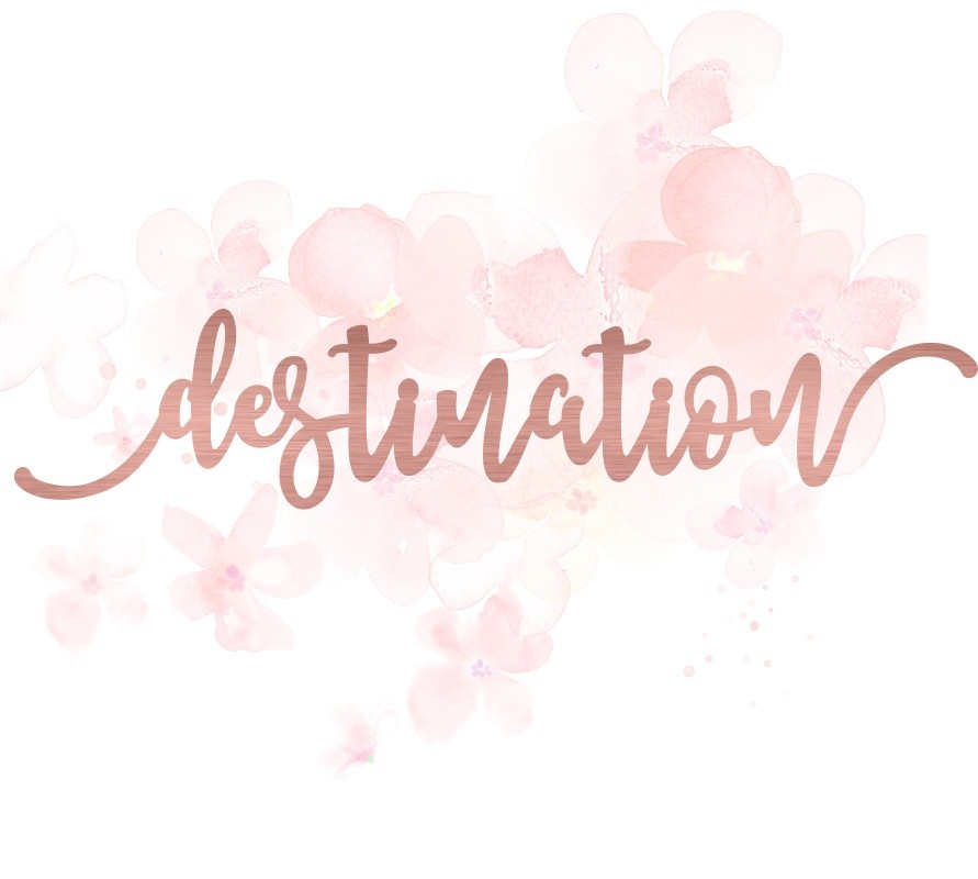 Mot destination en Acrylique Rose Gold 15,6 x 3,2 cm  SCRAPMOUSET