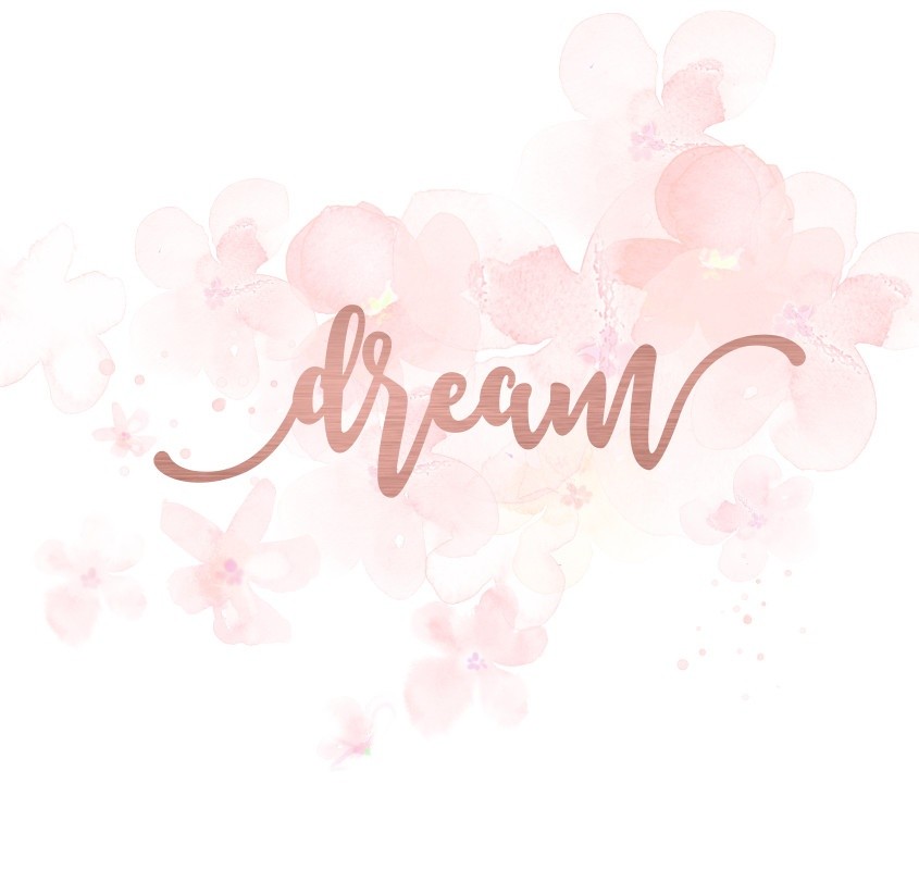 Mot dream en Acrylique Rose Gold 10,6 x 3,3 cm  SCRAPMOUSET