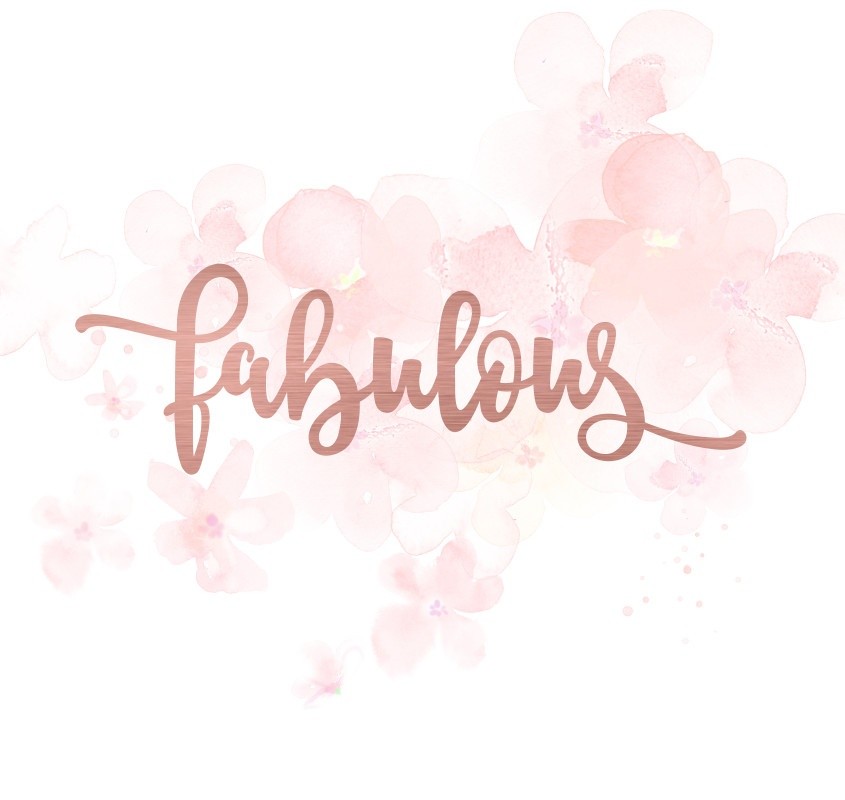 Mot fabulous en Acrylique Rose Gold 11,9 x 3,7 cm SCRAPMOUSET