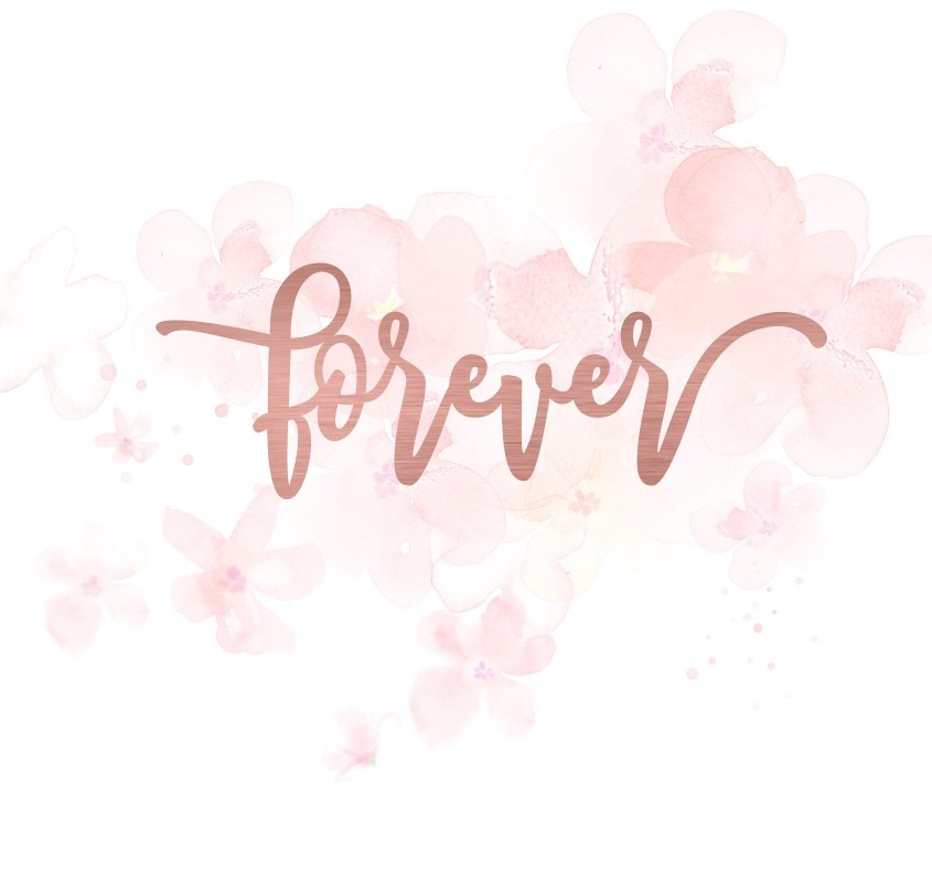 Mot forever en Acrylique Rose Gold 10,8 x 3,8 cm SCRAPMOUSET