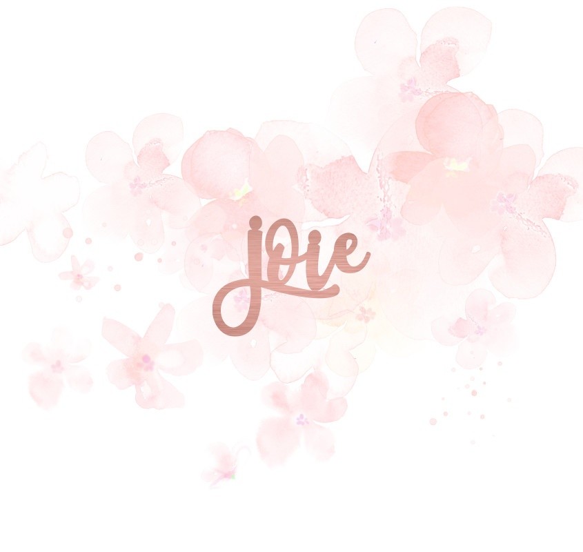 Mot joie en Acrylique Rose Gold 4,1 x 3,1 cm SCRAPMOUSET