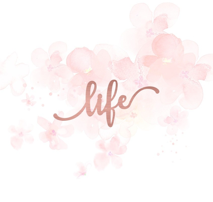 Mot life en Acrylique Rose Gold 7,5 x 3,3 cm SCRAPMOUSET