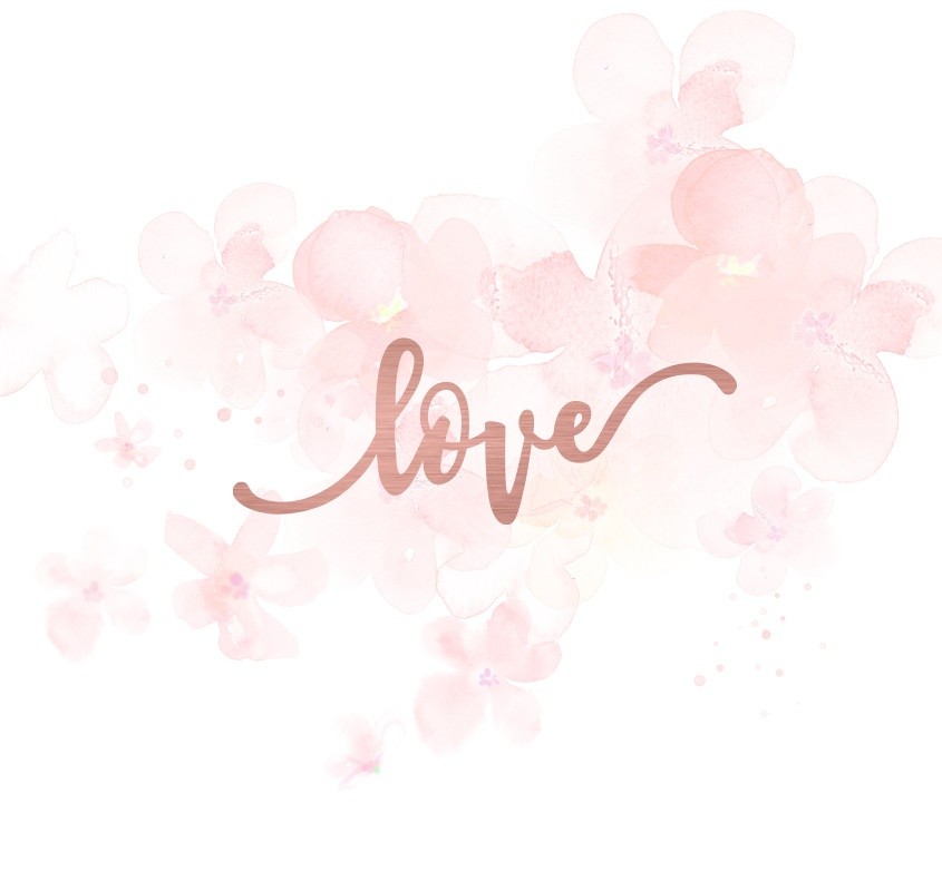 Mot love en Acrylique Rose Gold 8 x 3 cm SCRAPMOUSET