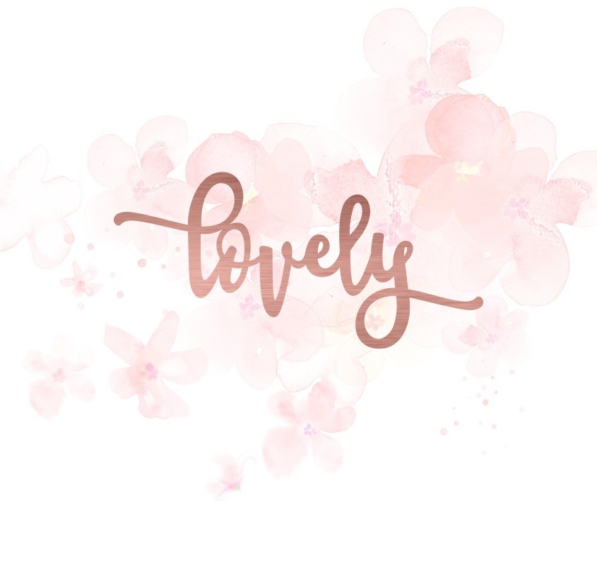 Mot lovely en Acrylique Rose Gold 9,3 x 4,4 cm SCRAPMOUSET