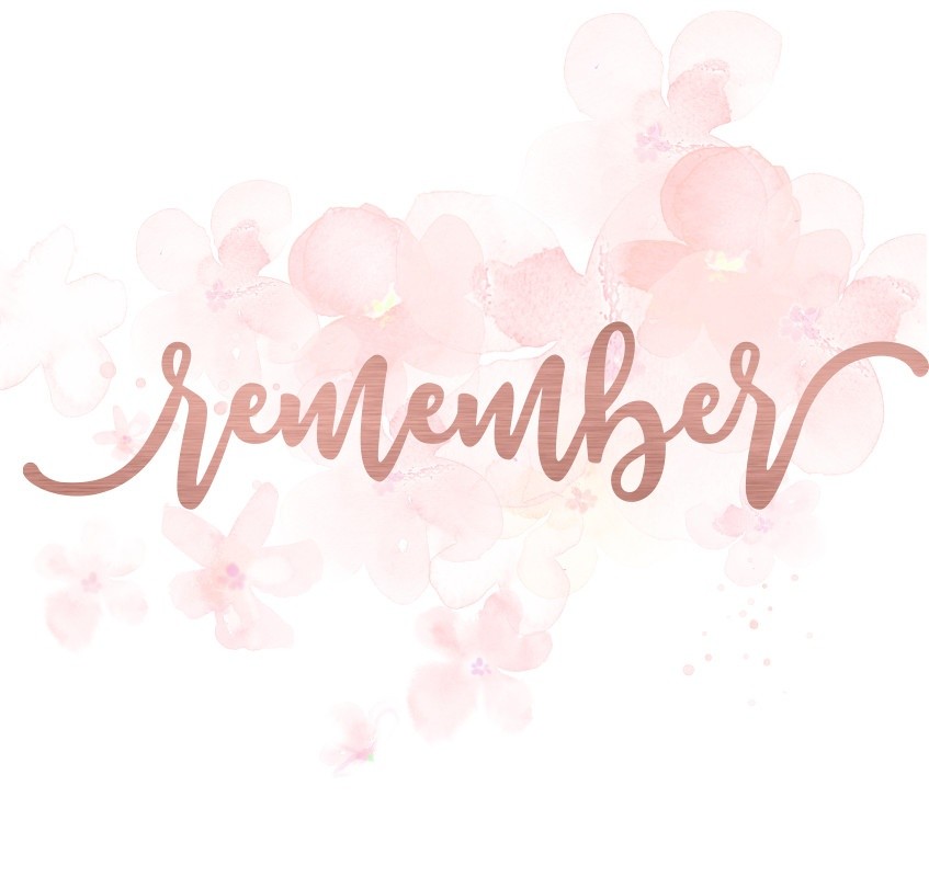 Mot remember en Acrylique Rose Gold 14,7 x 3 cm  SCRAPMOUSET