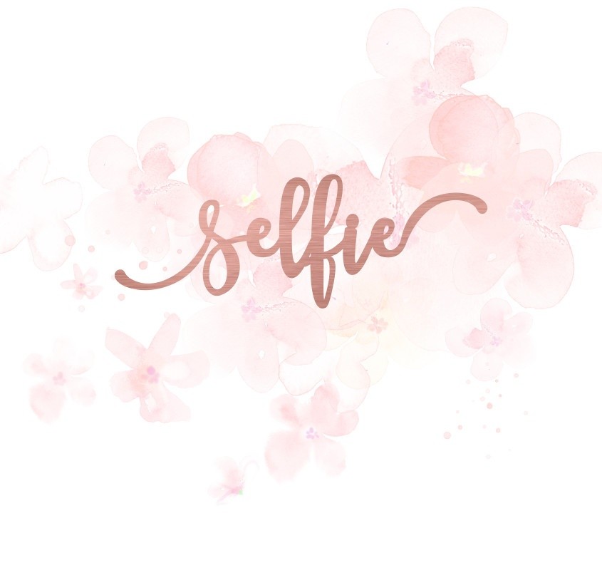 Mot selfie en Acrylique Rose Gold 9,3 x 3,3 cm SCRAPMOUSET