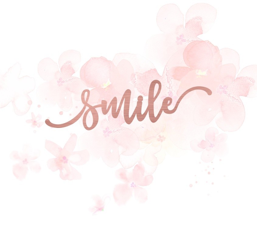 Mot smile en Acrylique Rose Gold 9.7 x 3,3 cm SCRAPMOUSET