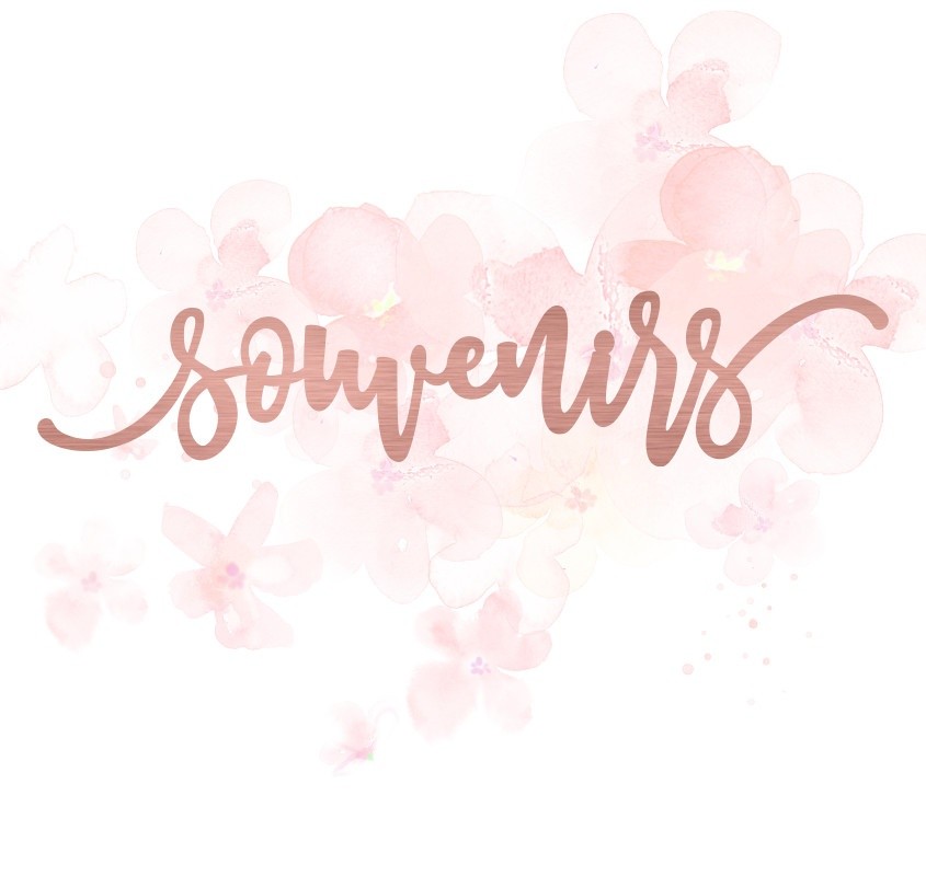 Mot souvenirs en Acrylique Rose Gold 13,8 x 2,8 cm SCRAPMOUSET
