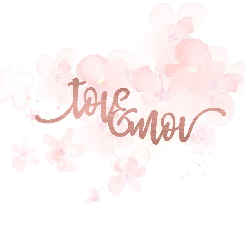 Mot toi & moi en Acrylique Rose Gold 11,7 x 4,1 cm SCRAPMOUSET