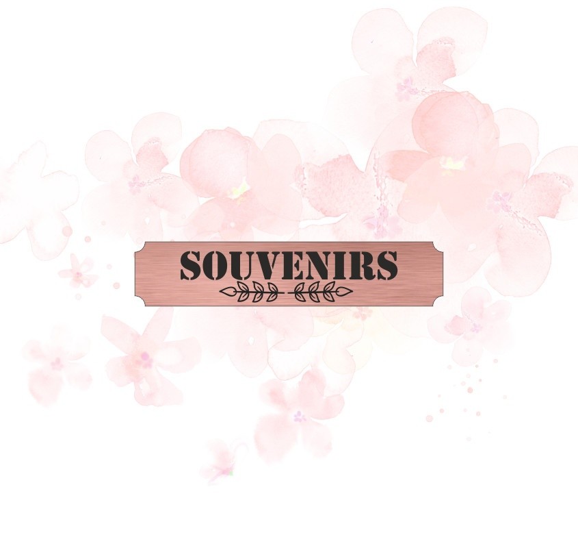 Etiquette souvenirs en Acrylique de couleur Rose Gold SCRAPMOUSET