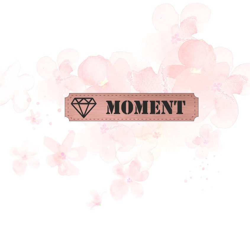 Etiquette moment en Acrylique Rose Gold 4.8 x 1 cm SCRAPMOUSET