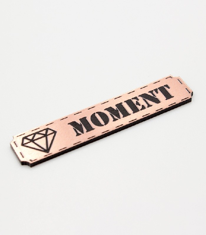 Etiquette moment en Acrylique Rose Gold 4.8  x 1 cm SCRAPMOUSET