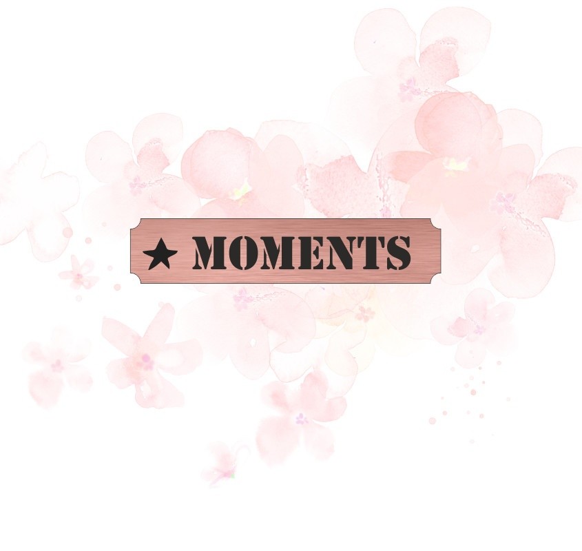 Etiquette moments en Acrylique Rose Gold 4,8 x 1 cm SCRAPMOUSET
