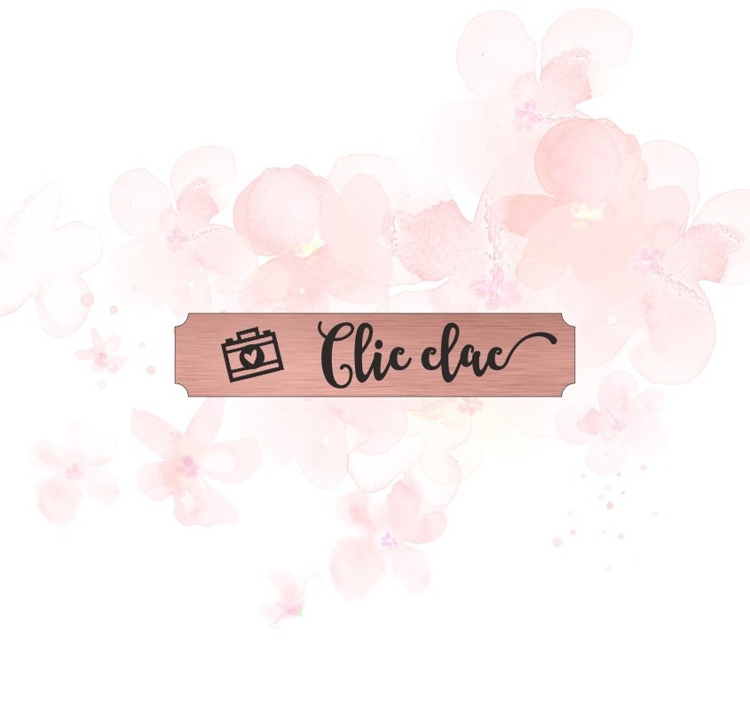 Etiquette clic clac en Acrylique couleur Rose Gold