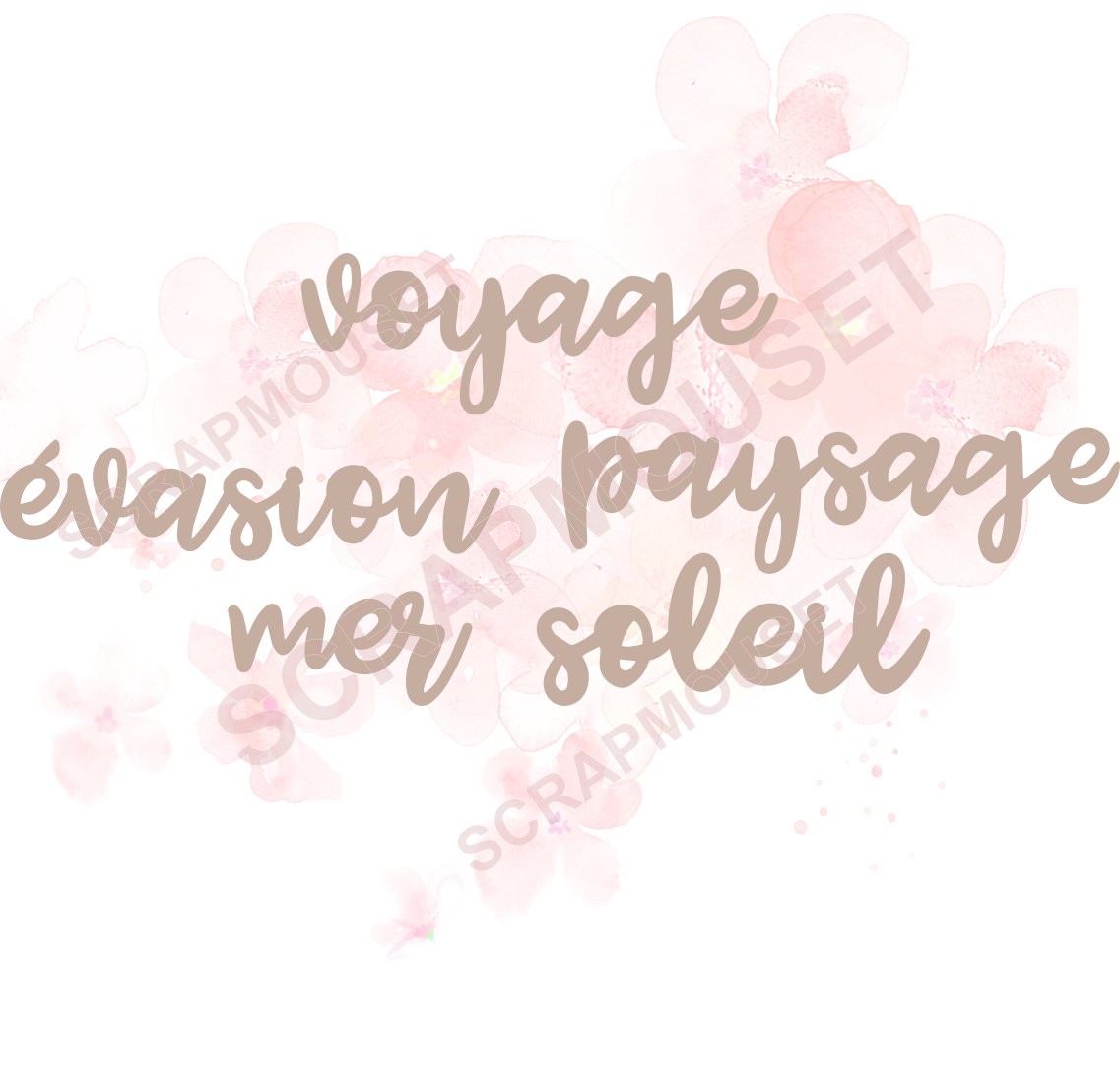 Lot de mots sur le thème VACANCES SCRAPMOUSET