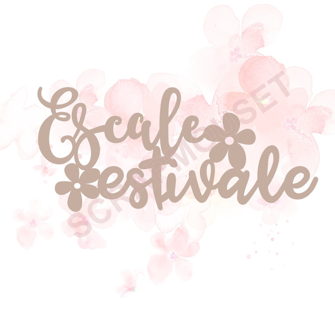 Mot Escale estivale en carton bois SCRAPMOUSET