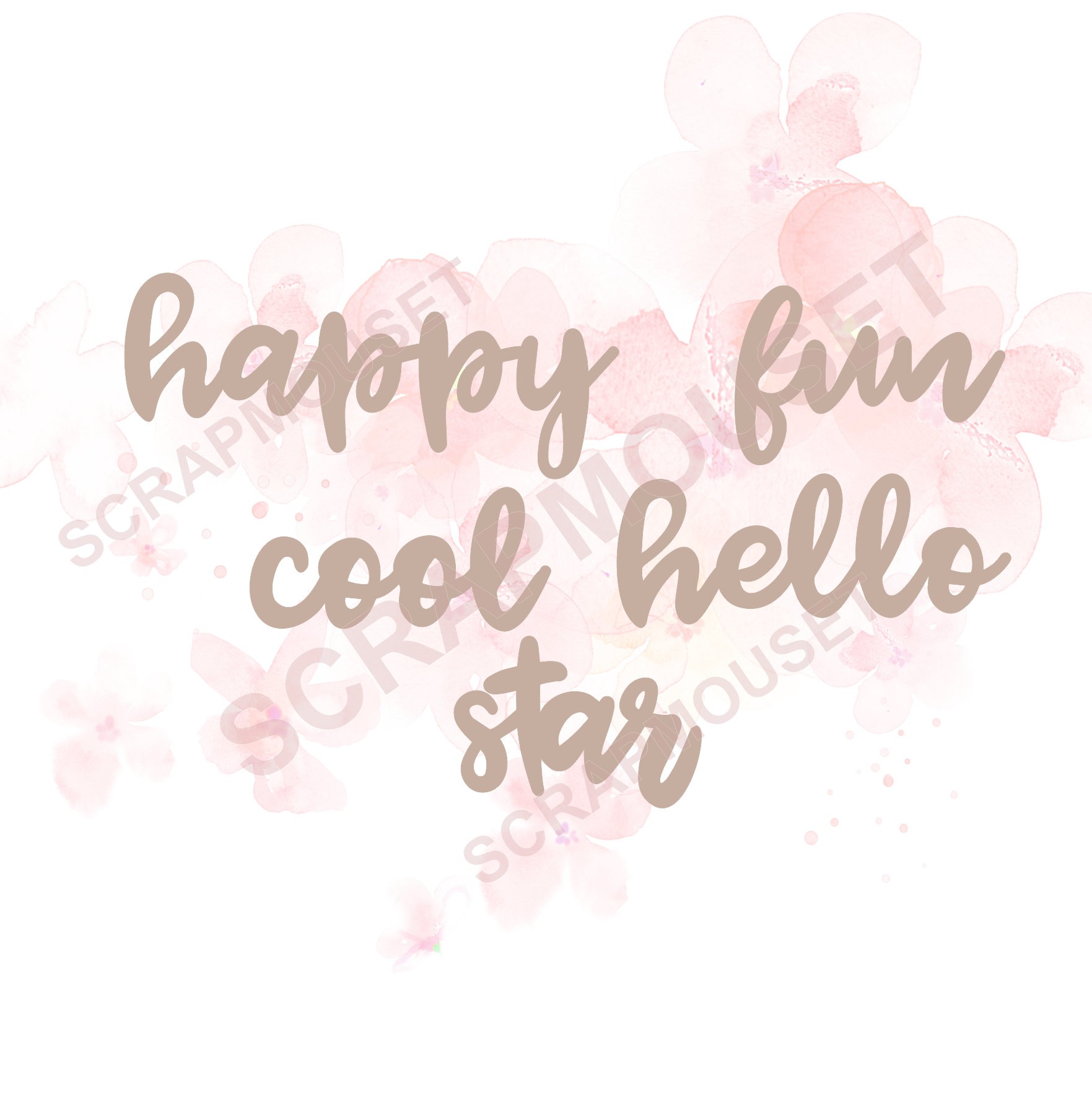 Lot de mots sur le thème ZEN SCRAPMOUSET