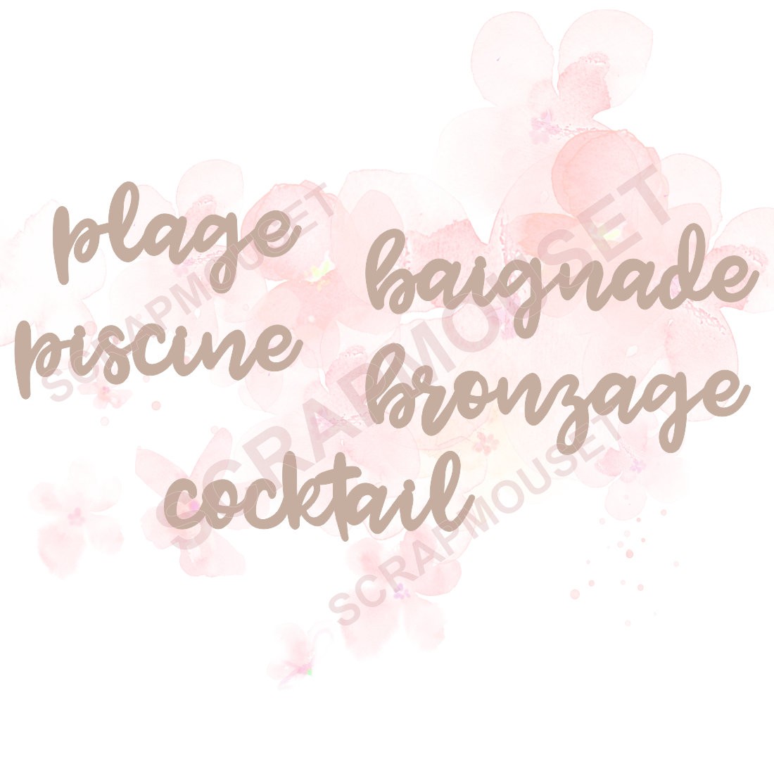Lot de mots sur le thème DÉTENTE SCRAPMOUSET