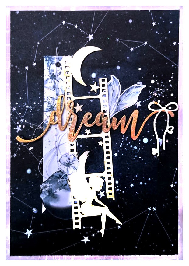 Chipboard diapositive fée en carton bois SCRAPMOUSET