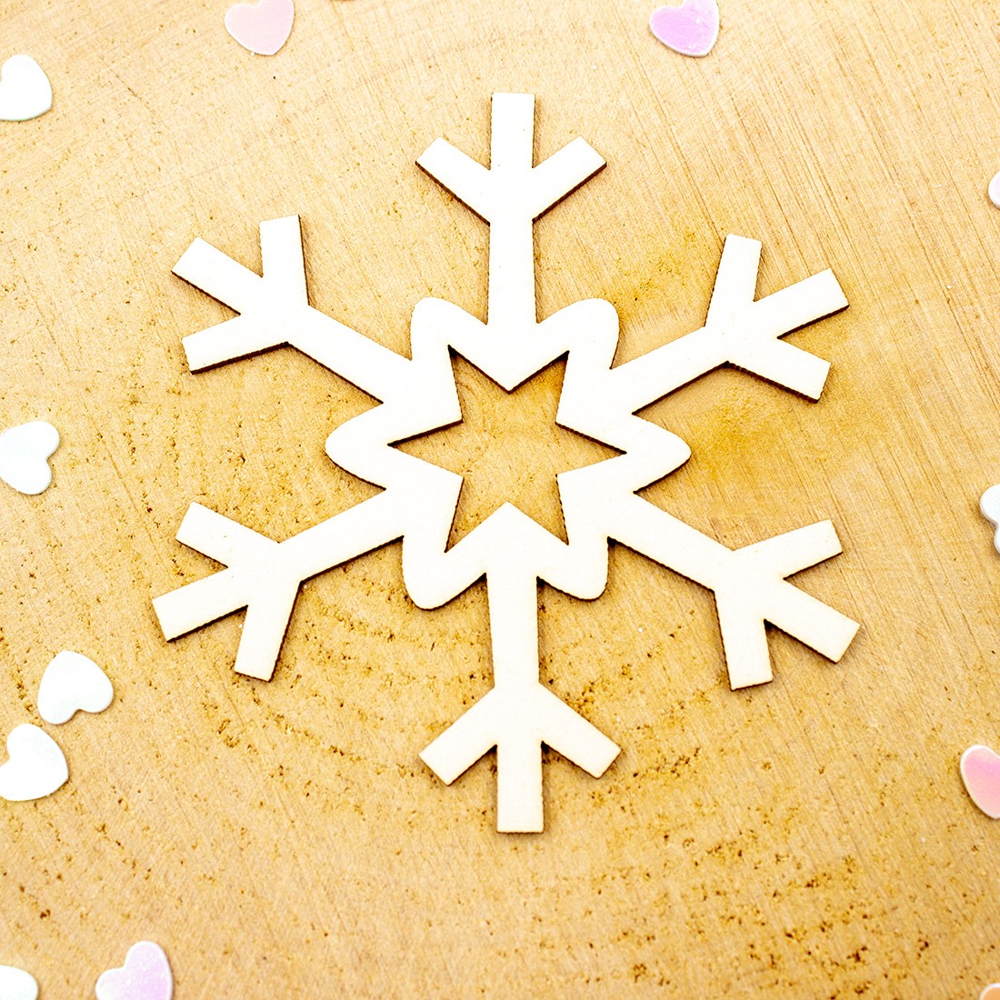 Chipboard flocon 1 en carton bois SCRAPMOUSET