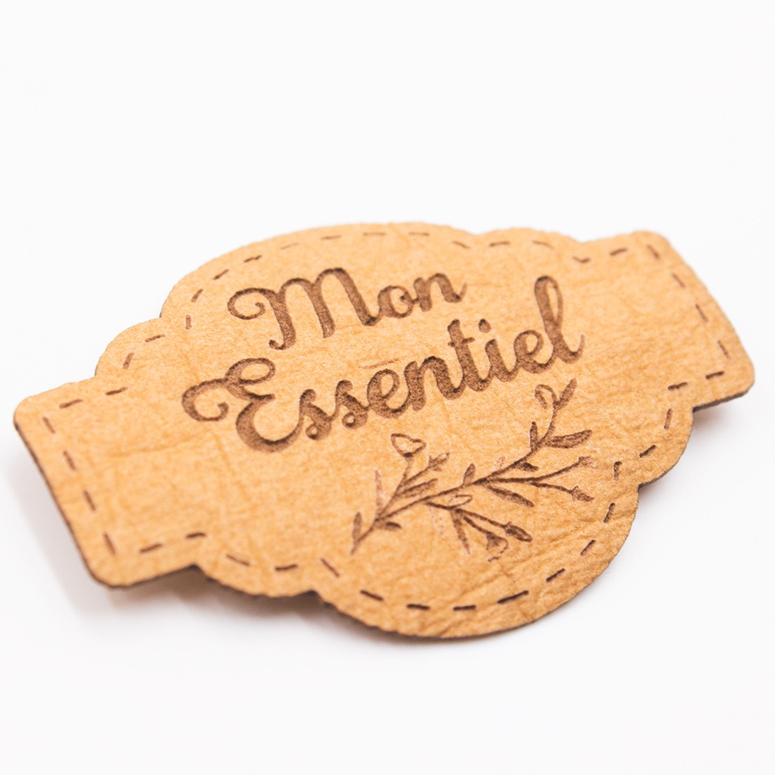 Etiquette Mon essentiel aspect cuir SCRAPMOUSET