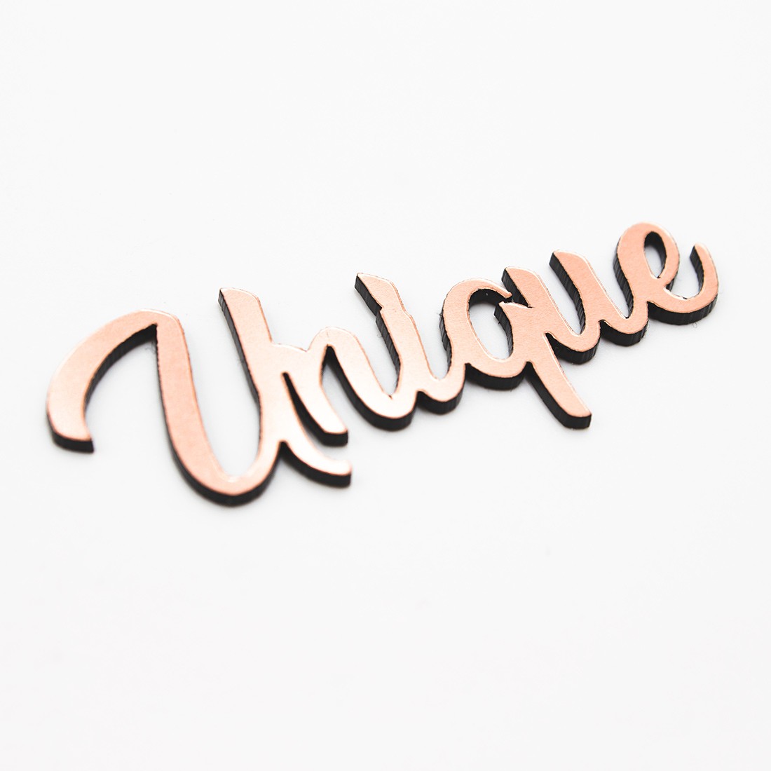 Mot Unique en Acrylique couleur rose gold SCRAPMOUSET