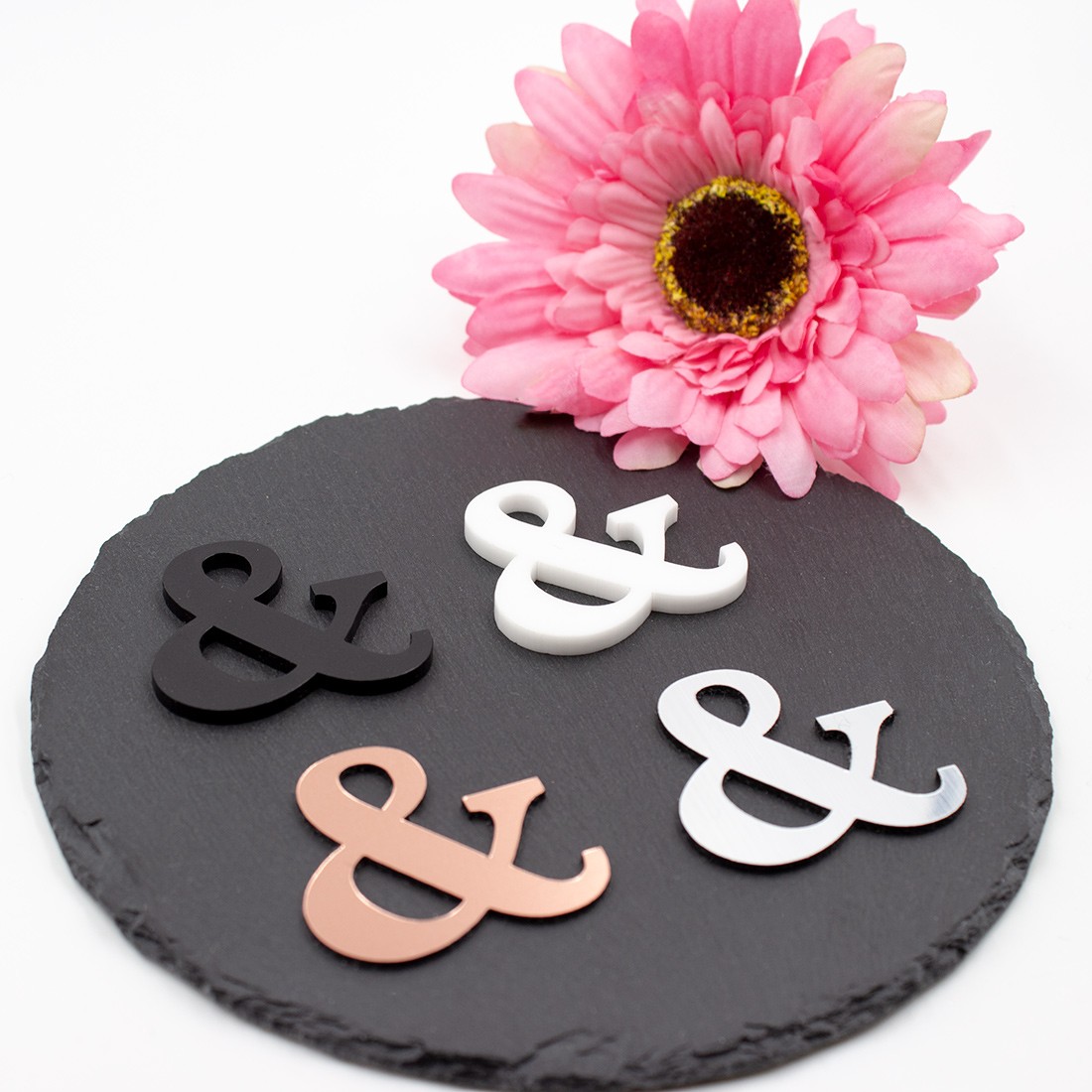 Esperluette en acrylique SCRAPMOUSET plusieurs couleurs au choix