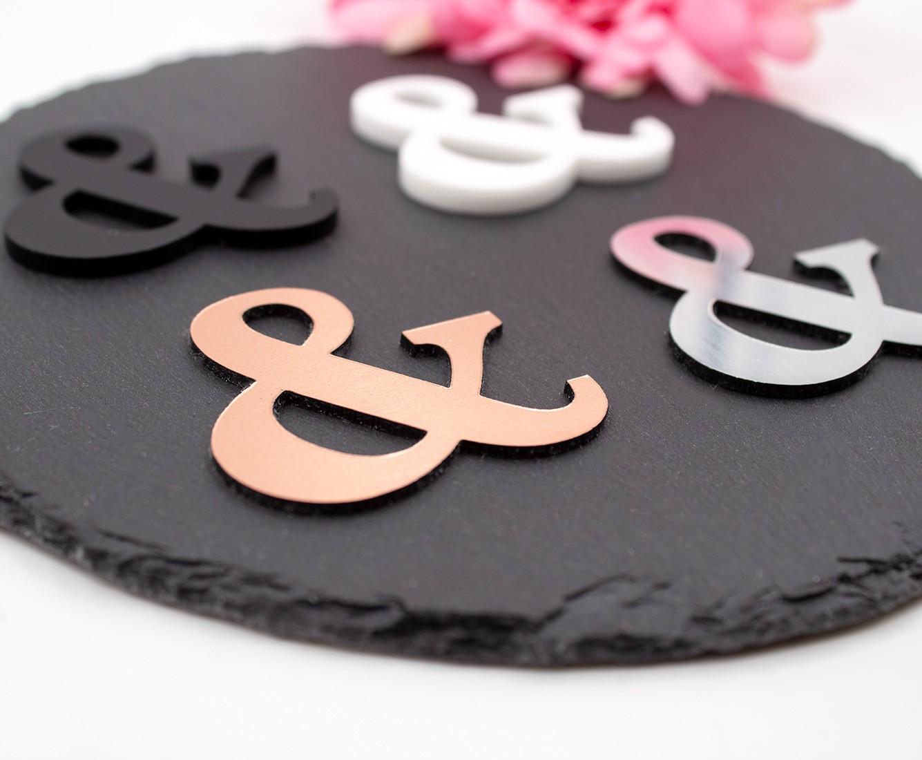 Esperluette en acrylique SCRAPMOUSET plusieurs couleurs au choix