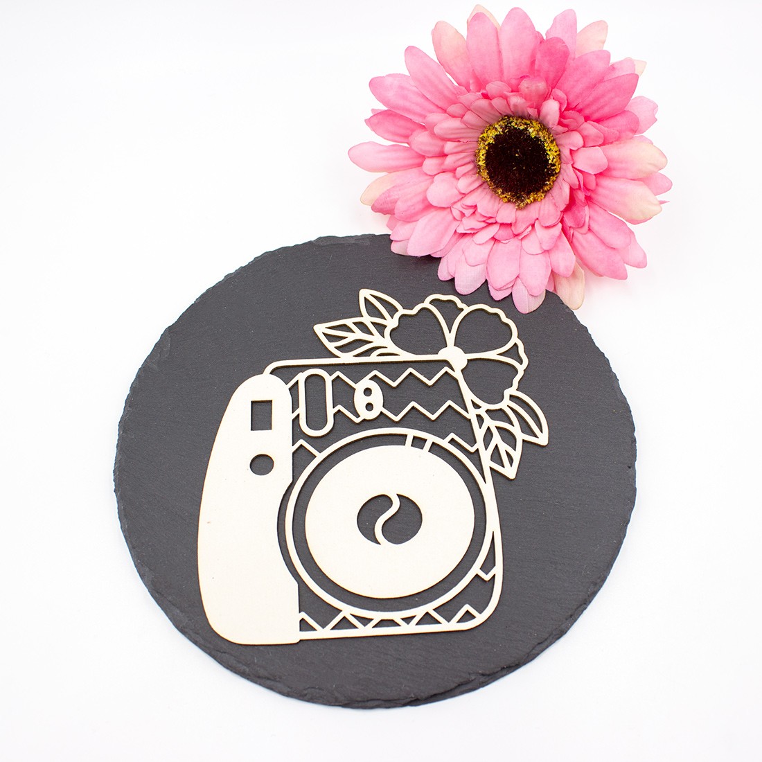 Chipboard appareil photo Insta en carton bois SCRAPMOUSET