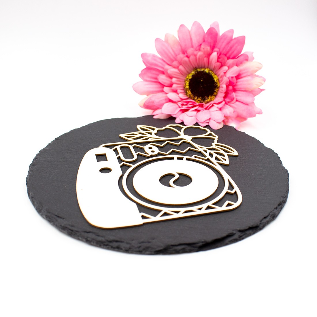 Chipboard appareil photo Insta en carton bois SCRAPMOUSET